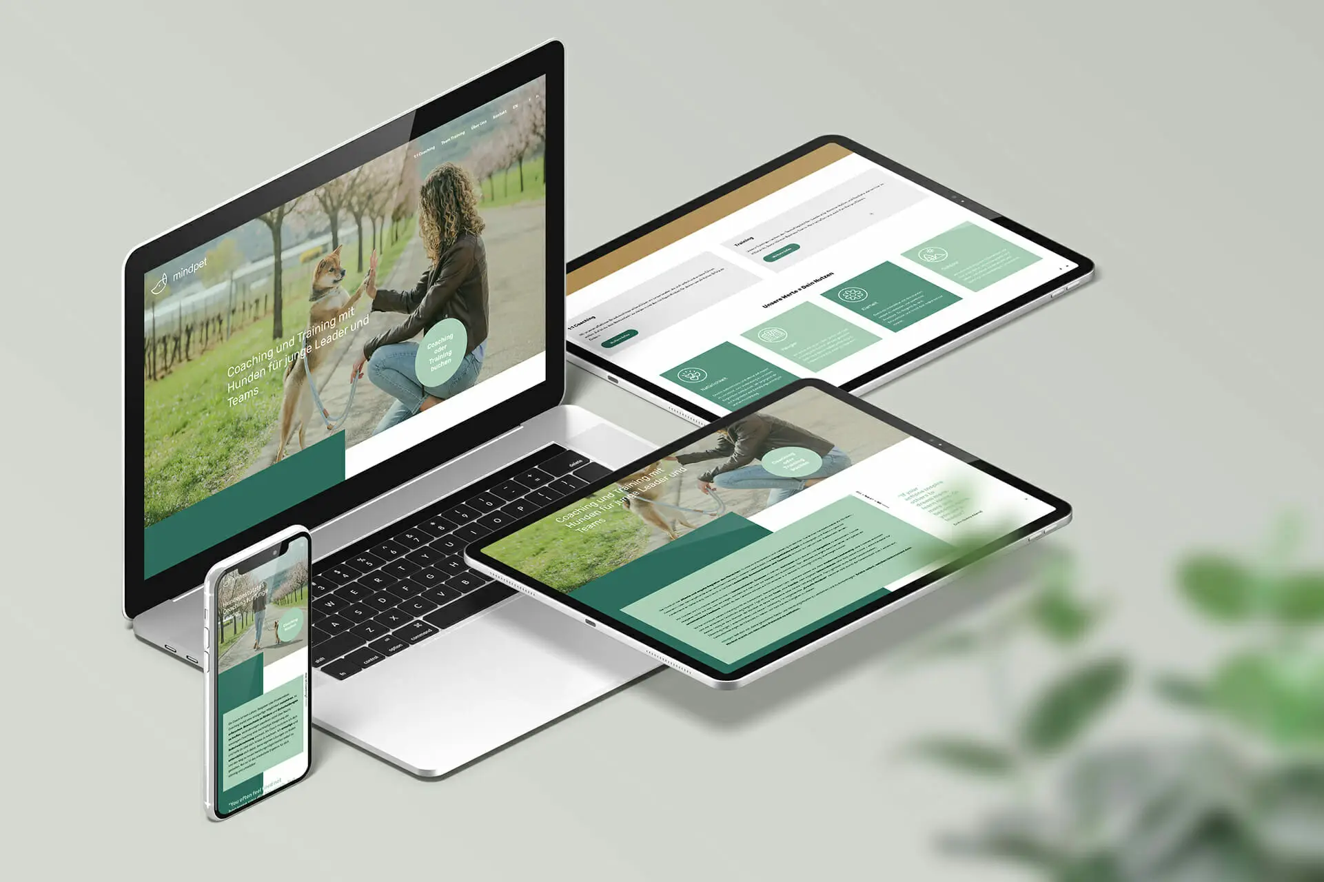 Responsive Webdesign für mindpet
